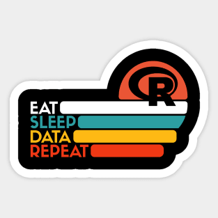 Eat Sleep Data Repeat Sticker